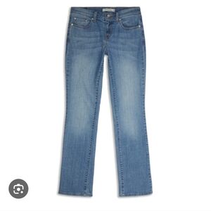 Levis 505 Noveau Low Straight Stretch Jeans Blue 12 Large Classy Y2k 90s 2000s